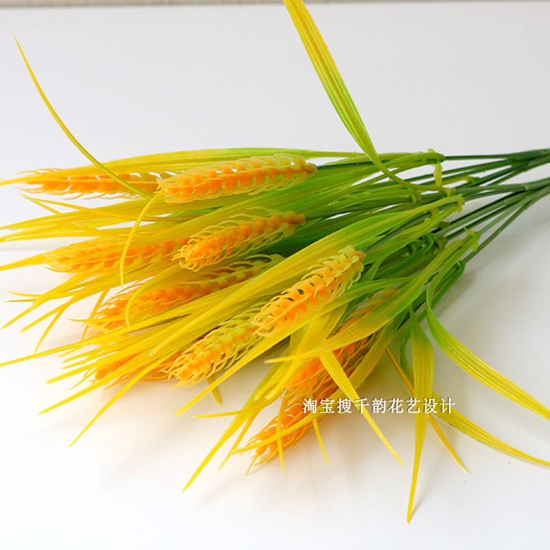 仿真假麦穗假花干花塑料花花束小把花拍摄道具商场客厅摆放花艺