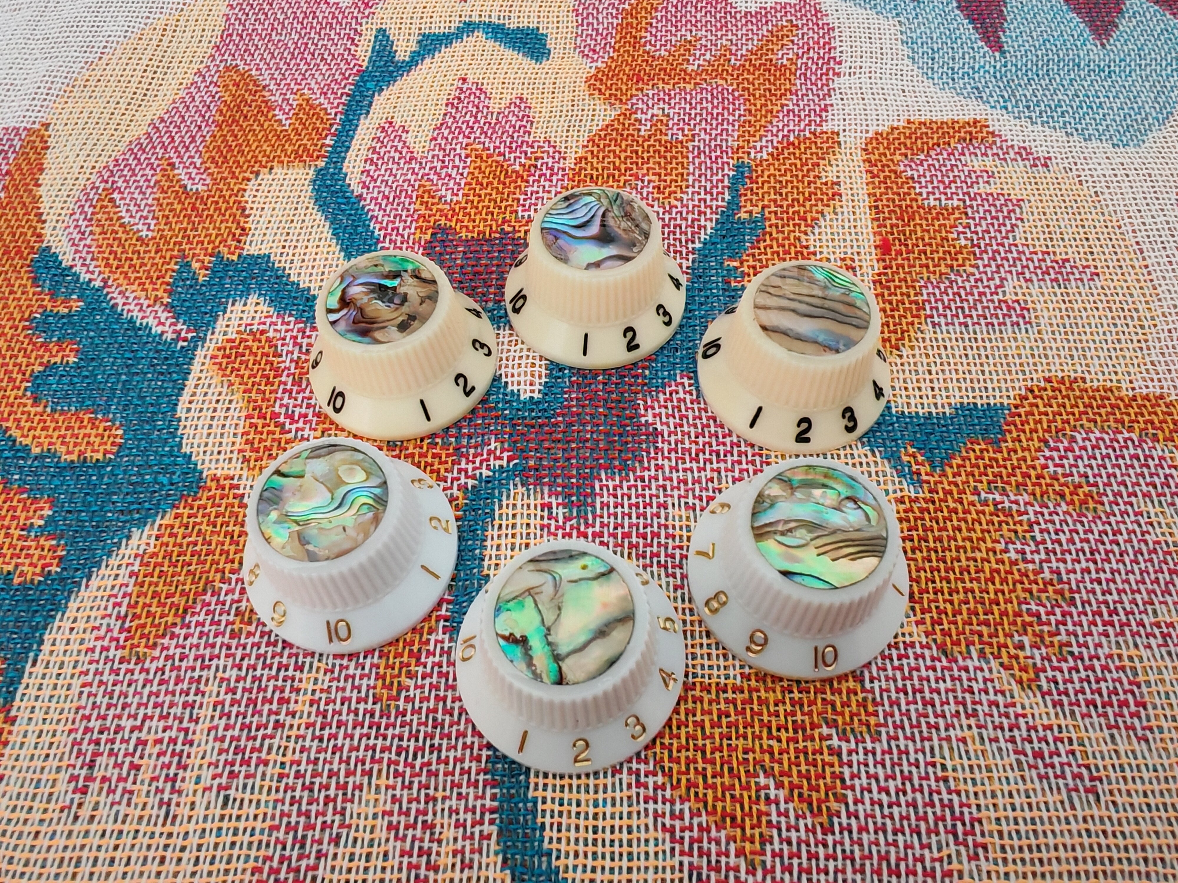 ST款式电吉他旋钮帽 音量音色电位器帽电吉他贝壳滴胶电位器帽