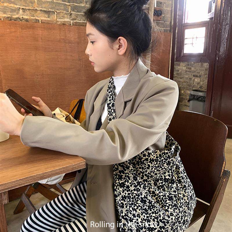 韩国ins博主同款大容量帆布单肩包女轻便慵懒风托特上课布袋百搭