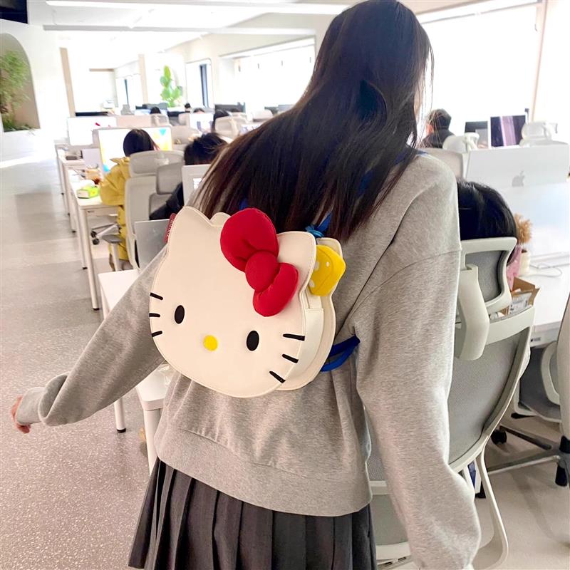 helloKitty书包甜美可爱少女心双肩包初高中学生大容量背包通勤包