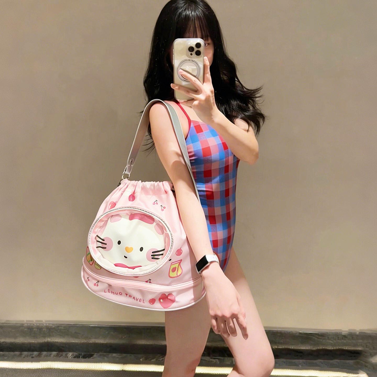 防水干湿分离大容量游泳双肩包