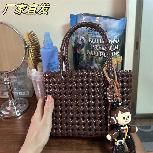 藤条编织手工材料包女士手提包