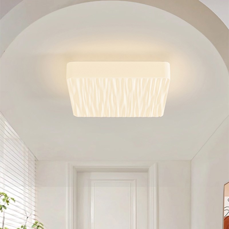 速发走廊过道吸顶灯帽计师创意关性方块玄个灯台灯奶油风衣设间灯