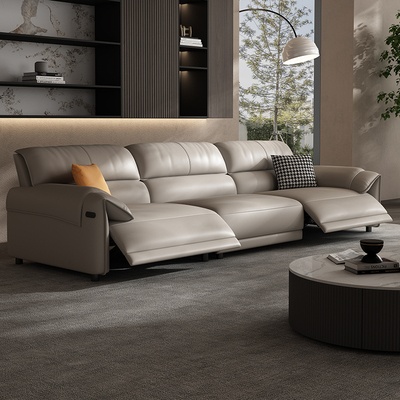 速发意式极简电动沙层多简能功约客厅小户型贵妃头发沙发