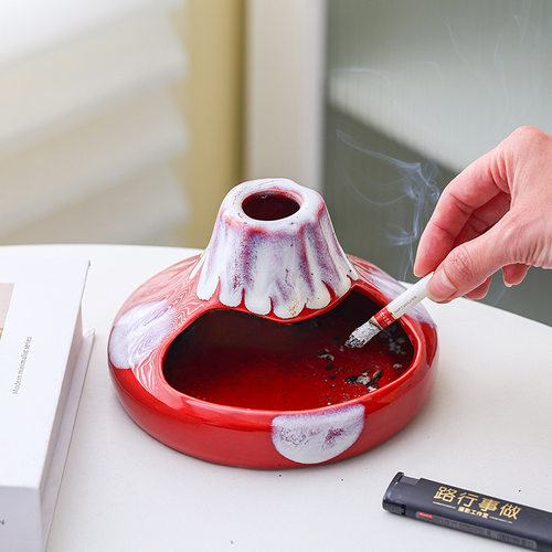 日式陶瓷烟缸高级小众