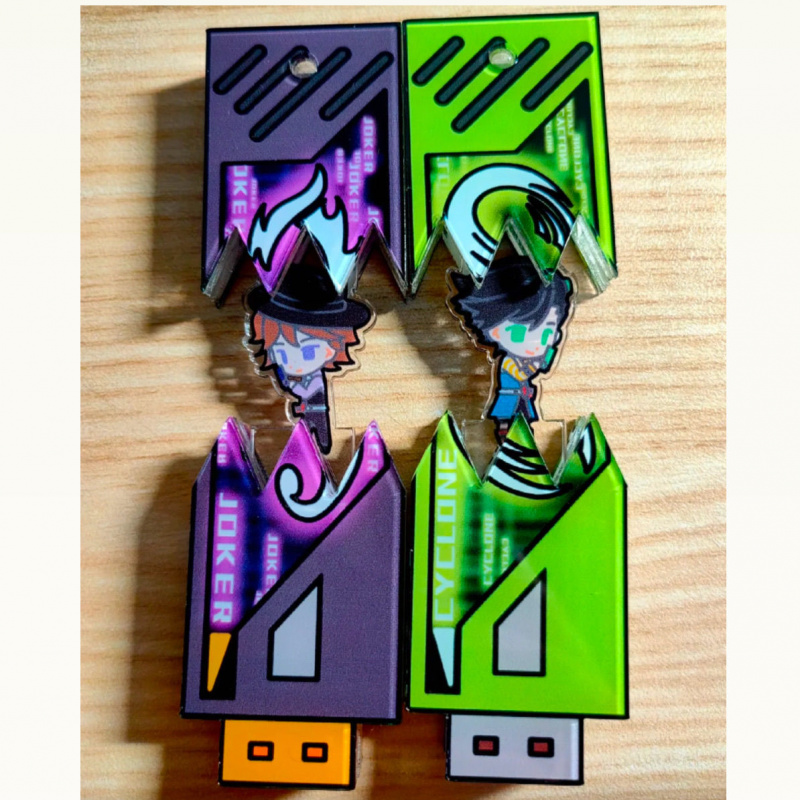 新款假面骑士w创意亚克力抽拉蛋