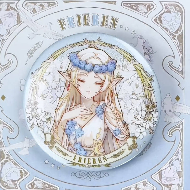 芙莉莲同人徽章胸针自制谷子
