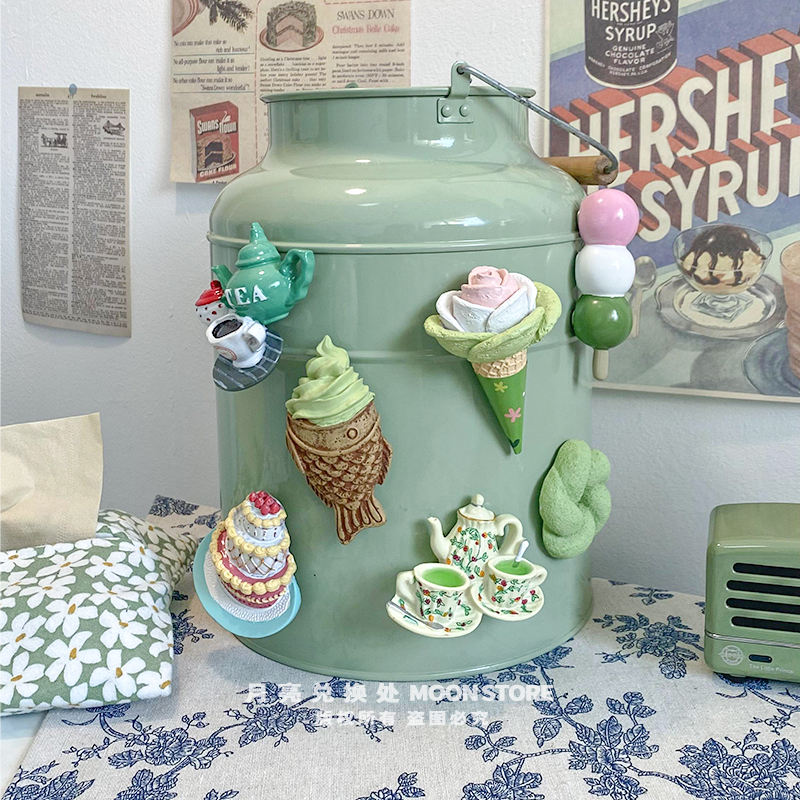 月亮兑换处创意冰箱贴磁贴ins风雪糕磁性贴3d立体吸铁石白板装饰