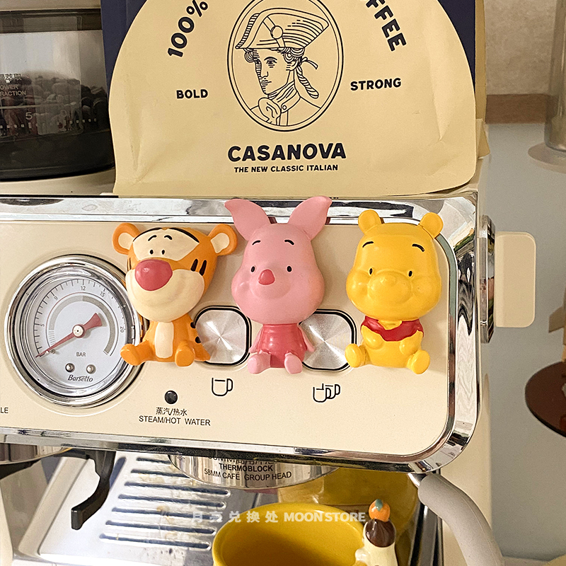 卡通小熊维尼冰箱贴可爱小猪磁吸