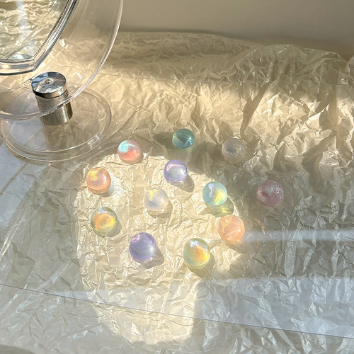 星空闪粉球球冰箱贴洞洞板装饰