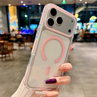 适用苹果17promax手机壳新款iPhone17pro粉色磁吸17高级感air全包防摔16透明15硅胶14小众13超薄12女pm保护套