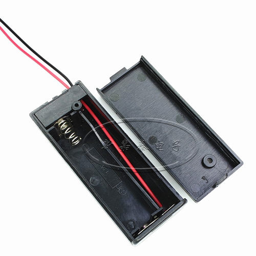 1节5号带盖带开关带粗线电池盒