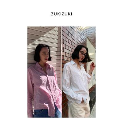 ZUKIZUKI 干丝风格肌理布料知识分子衬衫 - dry silk shirt