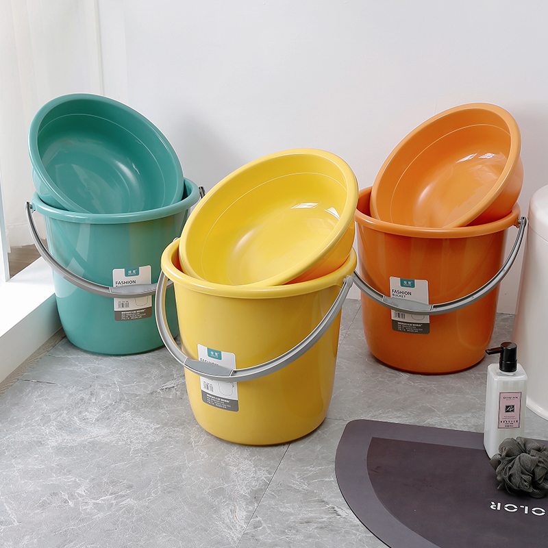 塑料桶家用水桶储水用加厚塑料手提圆桶大号学生宿舍洗衣桶洗车桶