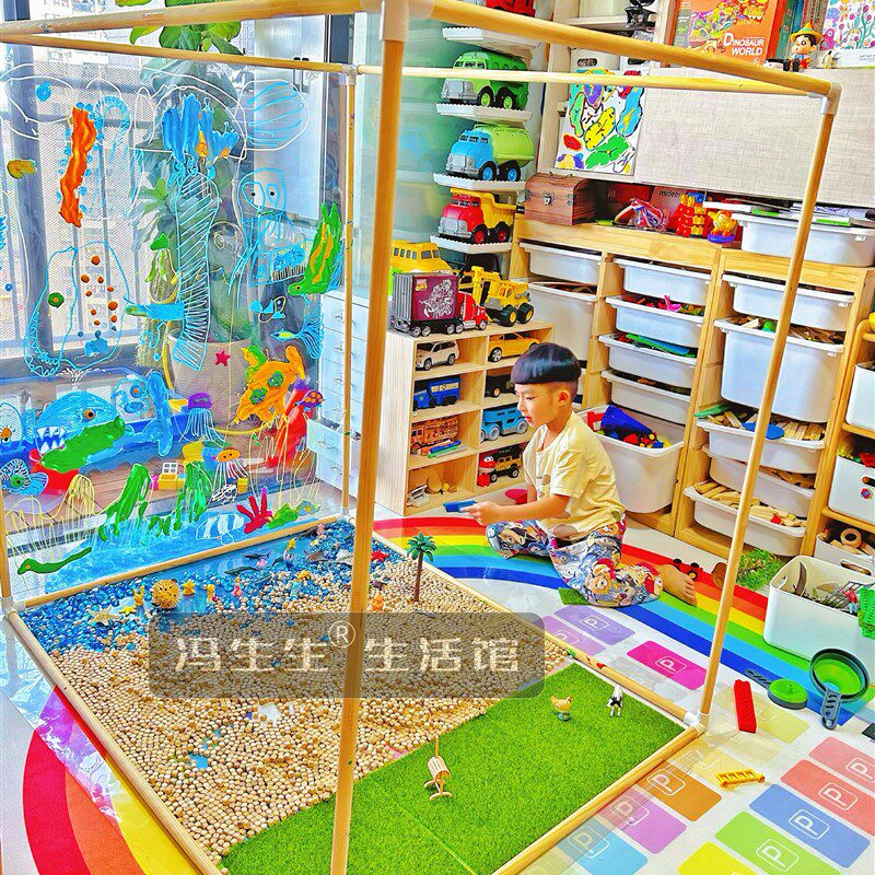 速发生生生活馆立体画架画框幼儿园蒙氏教育教具涂鸦儿童房宝宝
