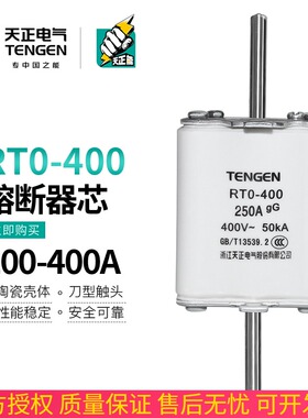 速发TE芯正电气 R-400A熔0器RT0-400陶瓷熔天保险丝5A 25断A