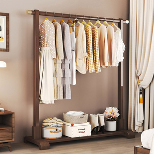 速发挂衣架多厅衣帽架宿舍床边房间客地屋转角置衣架子家用落功能