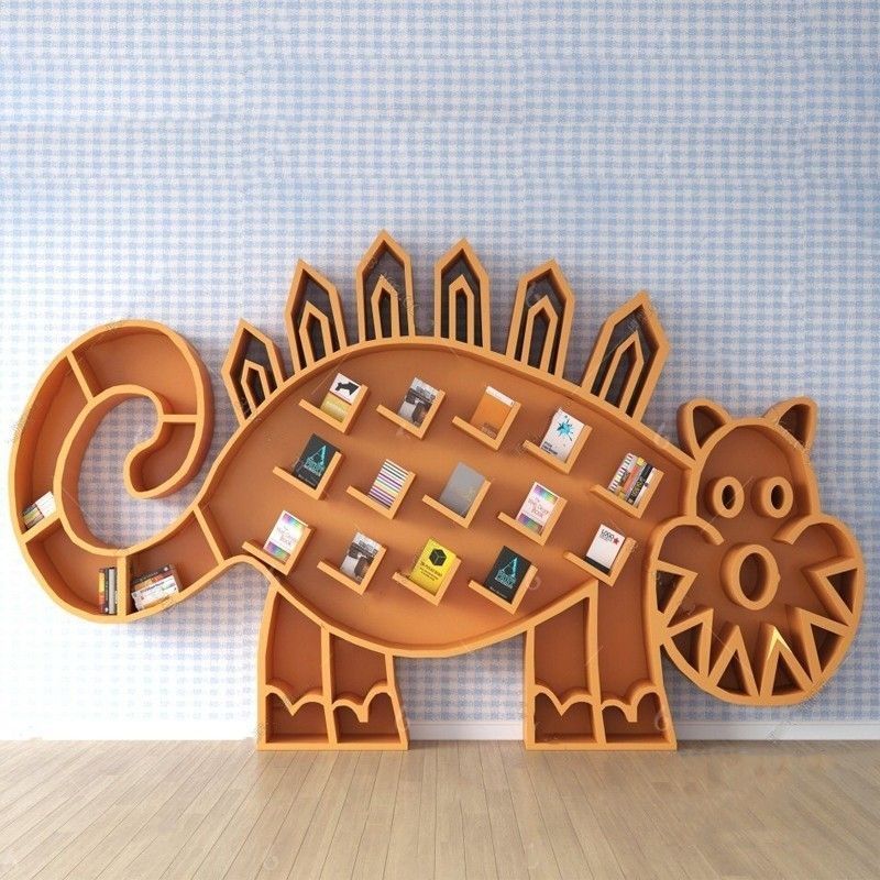 创意书架猫咪动物造型置物架图书馆绘本馆学校幼儿园软装设计书柜