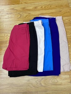 美单男士 防晒速干有弹性 回形针高尔夫运动休闲防泼水短裤