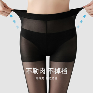 丝袜女夏季薄款防勾丝性感高透OD加长黑丝袜光腿神器连裤袜耐穿