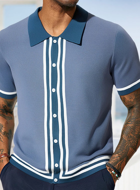 Men's collar short sleeved business polo shirt男短袖商务polo