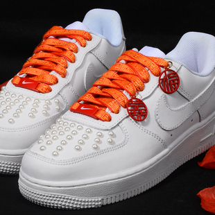 2021新年元素春节中国风空军一号af1鞋带aj1红色喜庆男女本命年