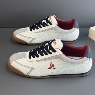 阿甘鞋男2025秋季款低帮软底皮面透气休闲鞋轻便精神小伙潮流男鞋