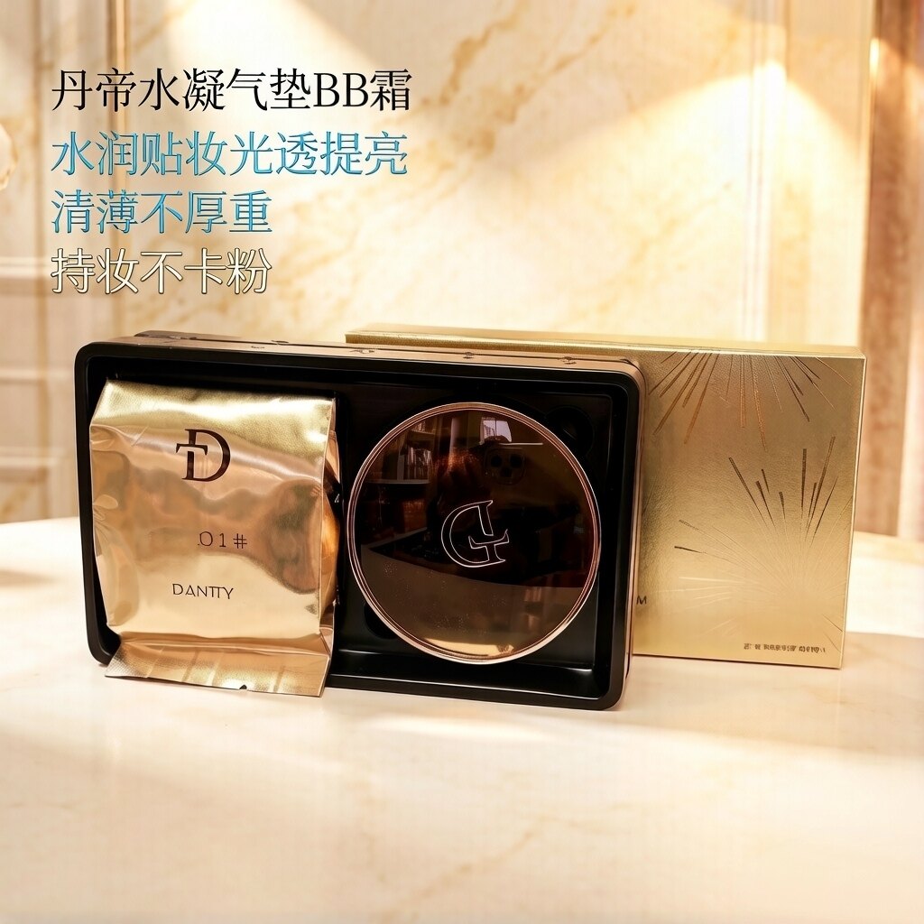 丹帝水凝气垫BB霜提亮持久隔离粉底液裸妆润泽轻薄持锁妆美容修饰