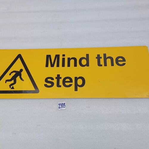 议价SAFETY WARNG FIBER BOARD Mind the step LOT OF 3 PCs