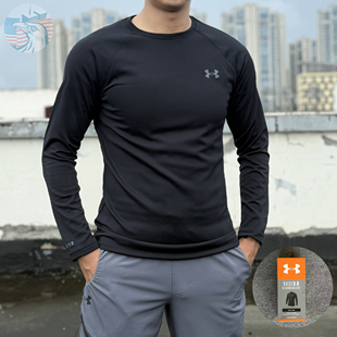 现货UA安德玛Base3.0户外滑雪冬训速干加绒保暖内衣修身 T恤 长袖