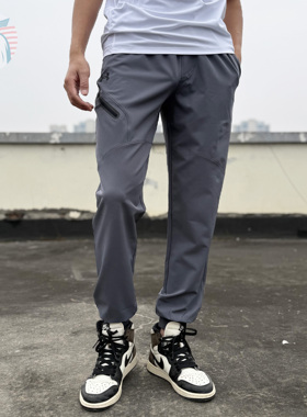 现货UA安德玛Unstoppable春夏梭织速干训练收脚运动长裤男1388823