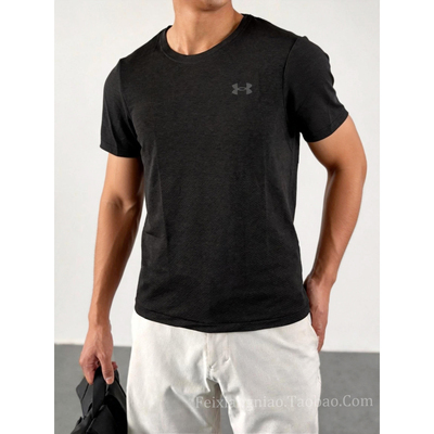 安德玛无缝系列男士运动速干短袖