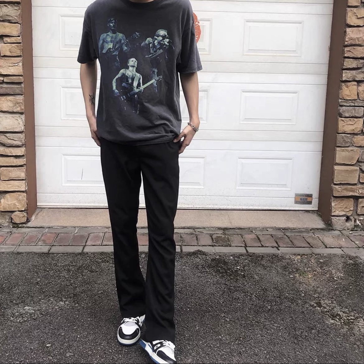 高品质马吉拉风微喇西裤