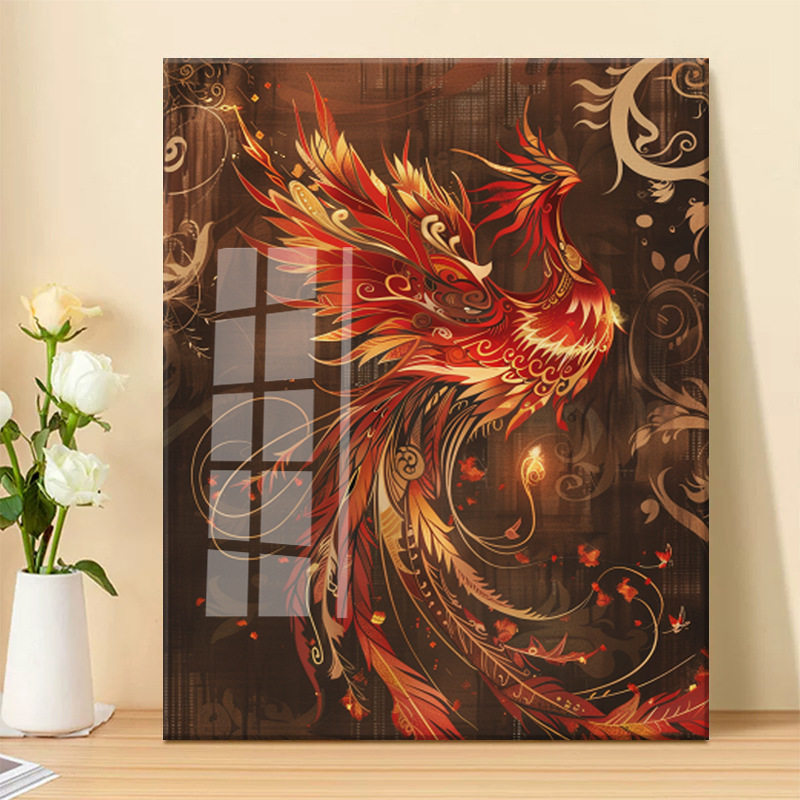 浴火凤凰十字绣自己绣新款满绣图手工钻石绣卧室简单小幅绣钻石画