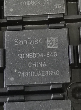 SDINBDD4-64G 153球64G EMMC闪存闪迪64G存储芯片