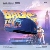 网红 嘻哈帽遮阳新品 XIUNIX原创限量版 回到未来平檐帽男棒球帽美式