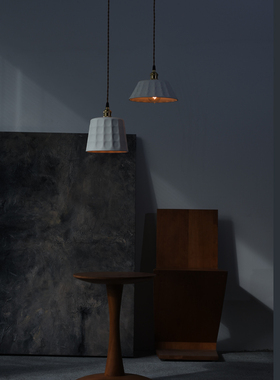 retrozone中古仓侘寂卧室床头复古餐厅日式走廊氛围吧台陶瓷吊灯