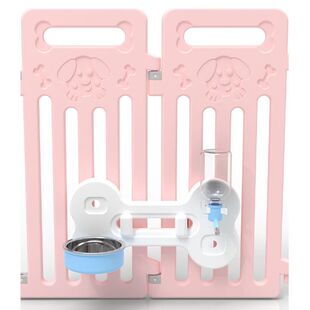 饮水架水壶喝水器狗笼食盆防打翻悬挂笼子宠物通用 宠物狗围栏挂式