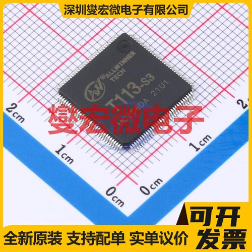 T113-S3 ELQFP-128 MCU/MPU/SOC微处理器控制器