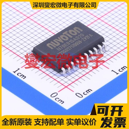N79E815AS20 SOIC-20-300mil MCU/MPU/SOC微处理器控制器