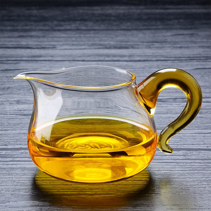 大号耐高温玻璃高档茶海公杯家用耐热分茶器茶道配件加厚公道杯