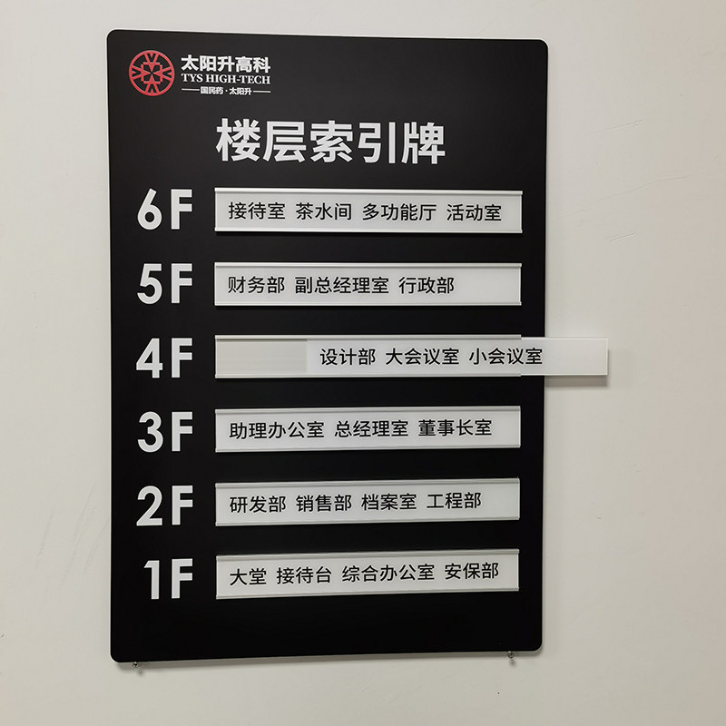 楼层索引牌亚克力电梯楼层标识牌酒店宾馆办公楼导向牌索引指示牌