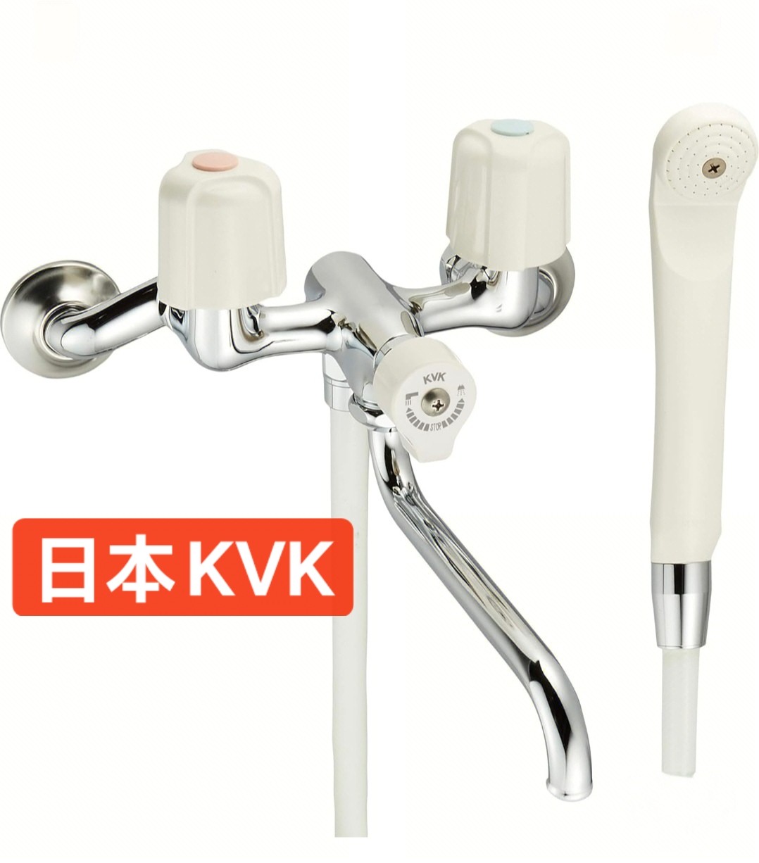 日本进口KVK浴缸花洒KVK浴缸龙头日本KVK双柄混合龙头KVK混水阀