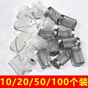 串钩鱼饵笼打窝笼拖饵器饲料笼诱饵笼白条投饵笼子塑料金属铁笼子