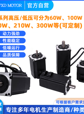 富贤达60系列直流无刷电机24V48V250W300W400W 6618A驱动器套装
