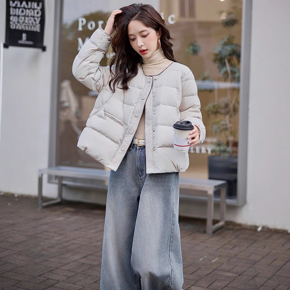 小香风羽绒服女短款羽绒服女