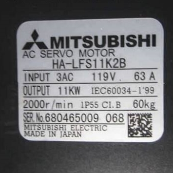 售前询价供应全新原装伺服电机HA-LFS15K2/HA-LFS11K2/HA-LFS11K2