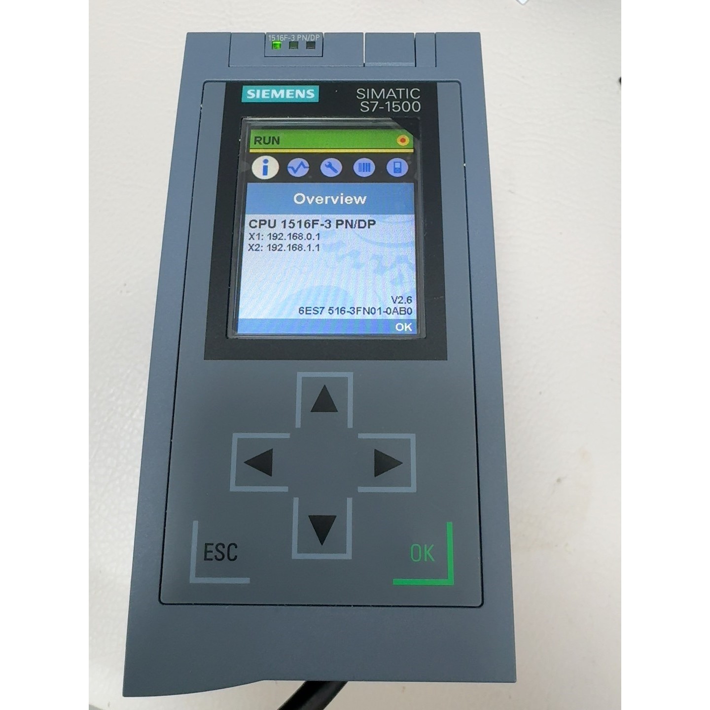 售前询价6ES7516-3FN01-0AB0图片为实物拍摄功能