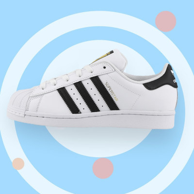 Adidas/阿迪达斯轻质舒适白运动休闲鞋明星同款贝壳头金标FU7712