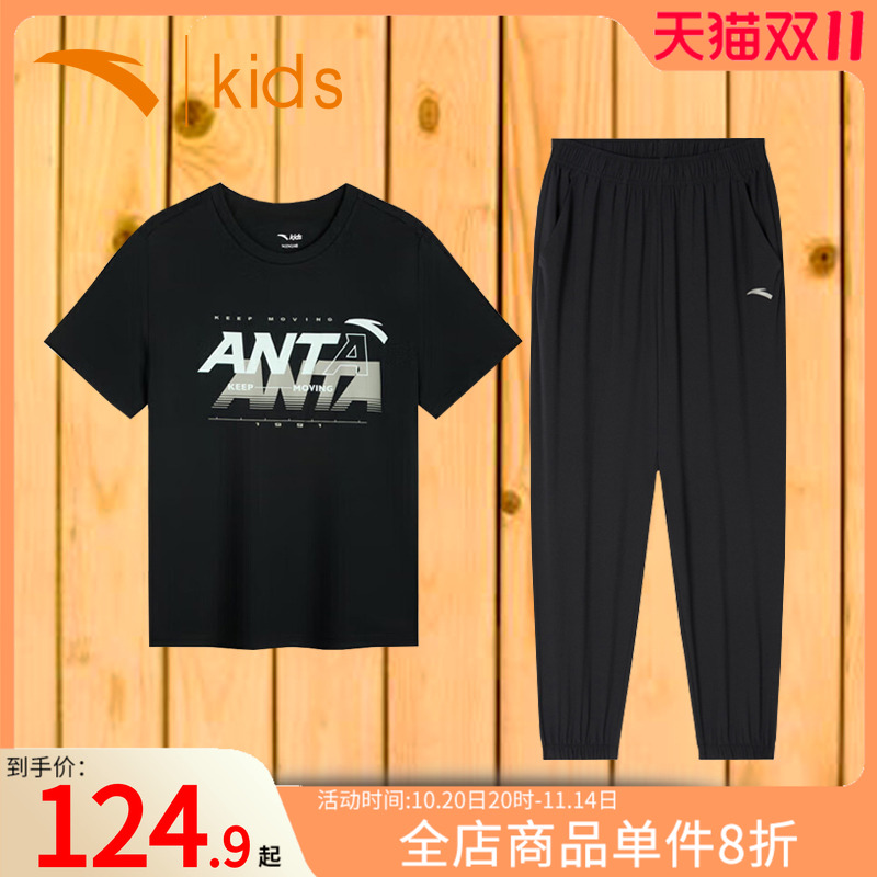 安踏运动套装短袖T恤长裤